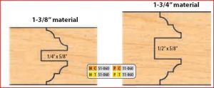 4 X 1 1/4 BORE CT 8 PC DBL-SIDED C&P SET
